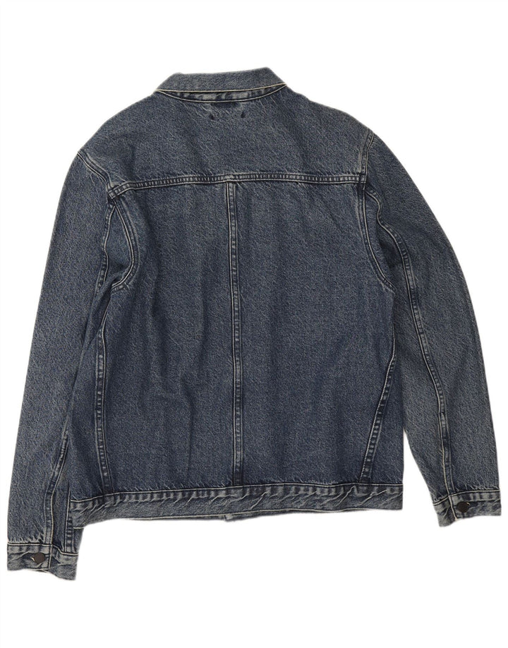 Giacca di jeans da uomo Levi's UK 40 grande cotone blu navy