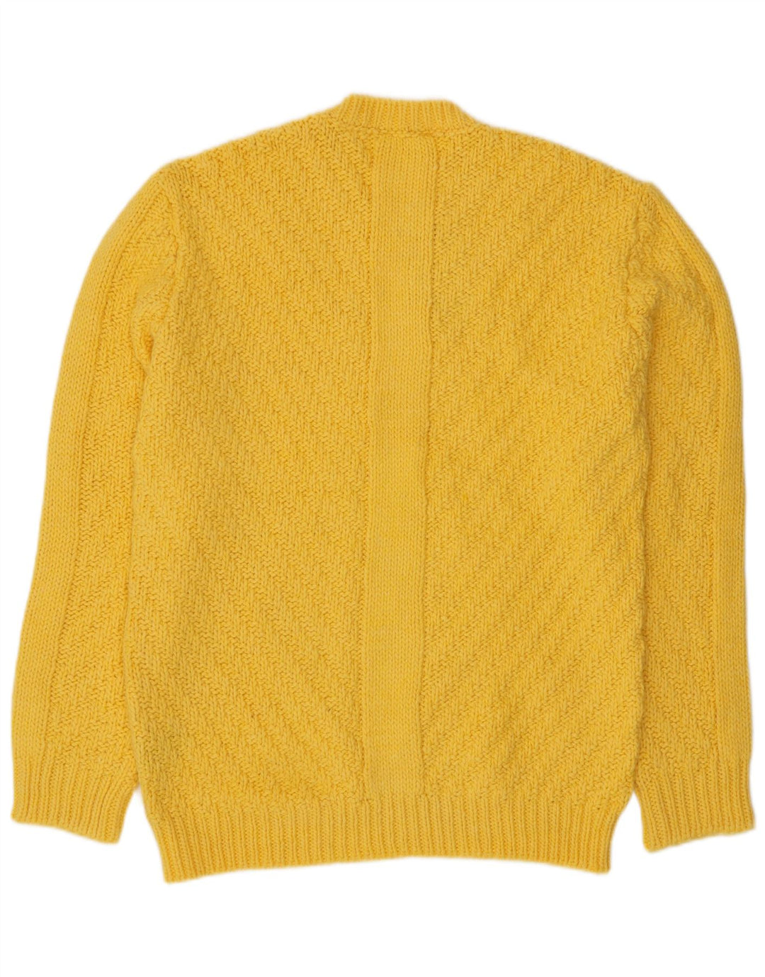Maglione maglione girocollo da uomo SSEINSE XL giallo acrilico