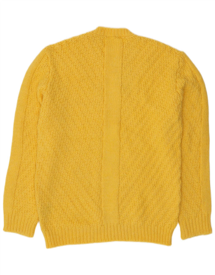 Maglione maglione girocollo da uomo SSEINSE XL giallo acrilico