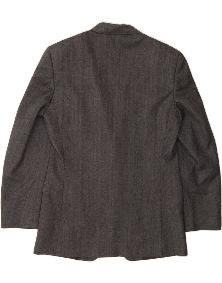 CERRUTI 1881 Mens 2 Button Blazer Jacket IT 50 Large Navy Blue Herringbone Vintage Cerruti 1881 and Second-Hand Cerruti 1881 from Messina Hembry 