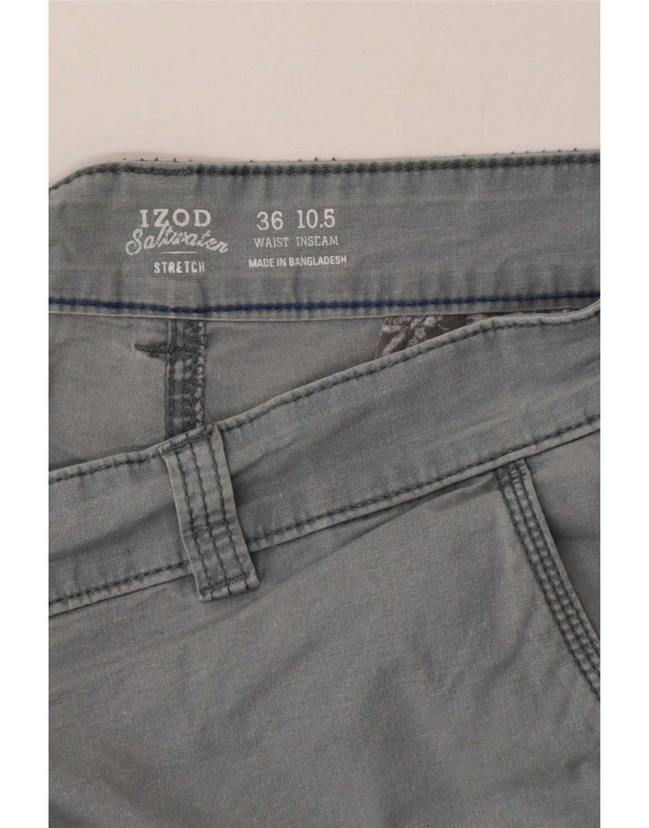 Pantaloncini cargo da uomo Izod Salt Water Large W36 Grigi