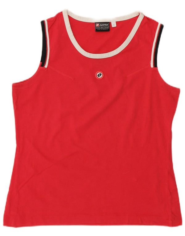 Canotta da donna Lotto UK 12 cotone rosa medio