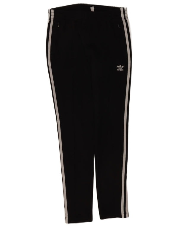 Pantaloni della tuta da donna Adidas UK 8 Small Poliestere nero