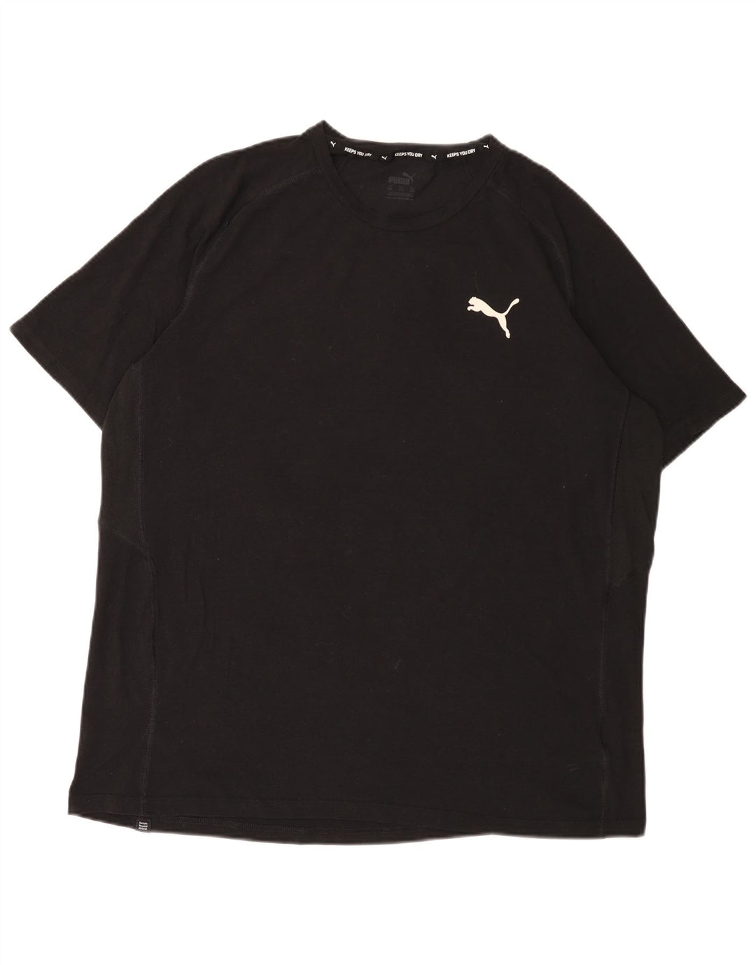 T-shirt da uomo Puma Top 2XL cotone nero