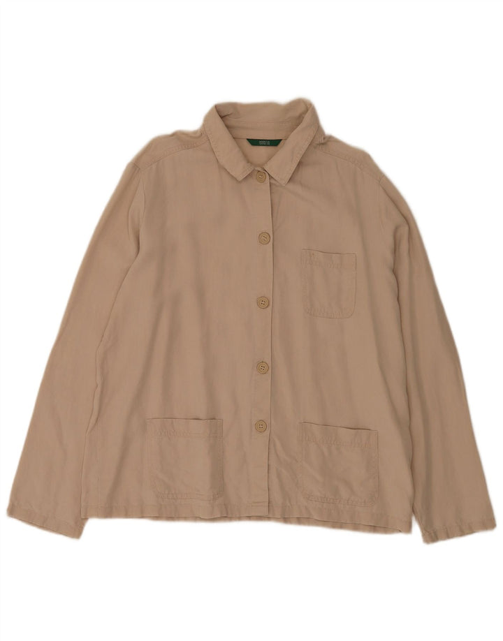 Camicia da donna Marks & Spencer UK 16 Large Beige Lyocell