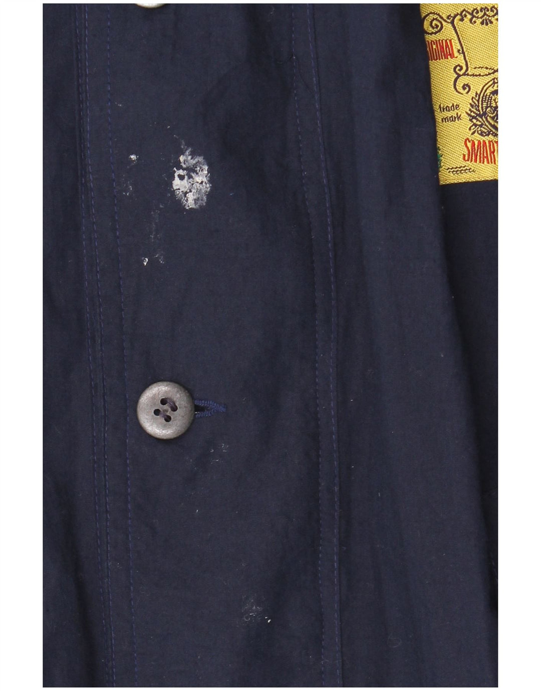 Giubbotto bomber da uomo vintage UK 42 XL poliestere blu navy