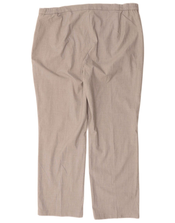 Pantaloni casual dritti da donna Marks & Spencer UK 18 XL W36 L29 Grigio