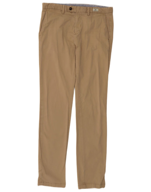 TOMMY HILFIGER Pantaloni chino skinny da uomo W33 L34 Cotone beige