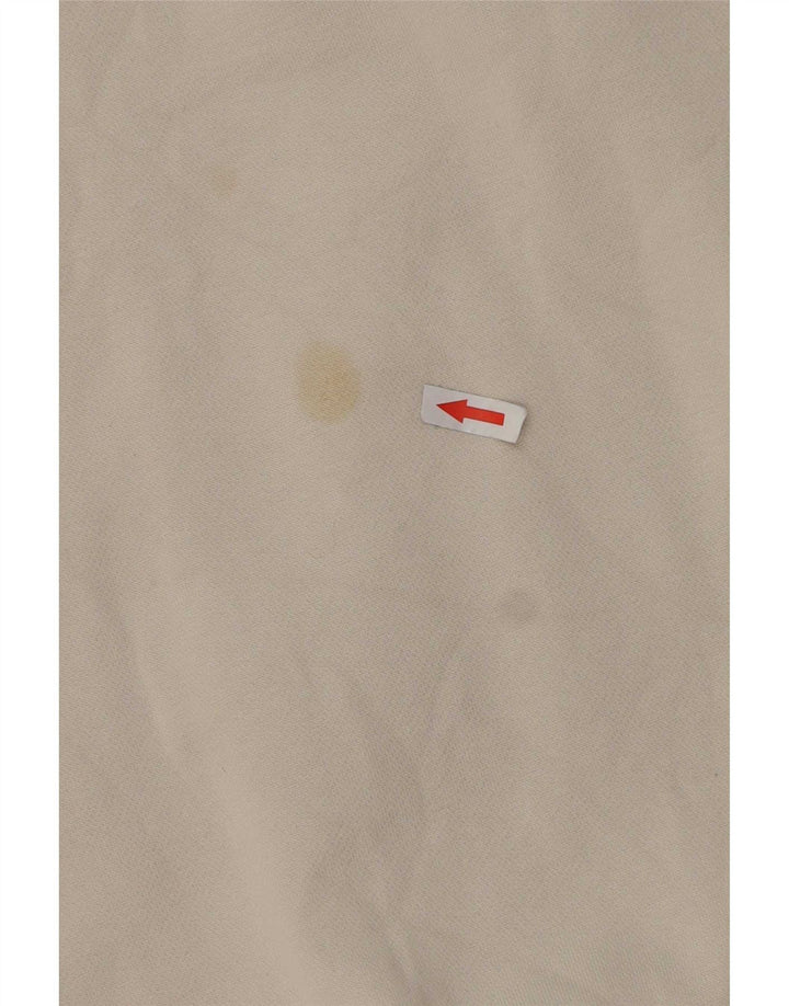 Felpa con grafica Nike da uomo, piccola, in cotone beige