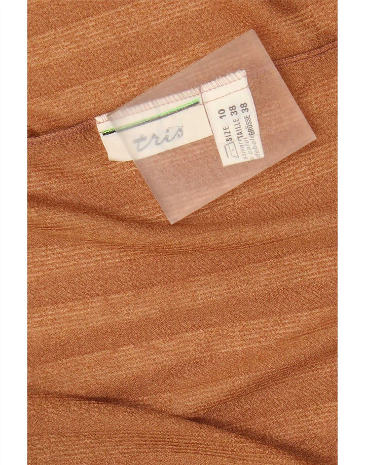Tris Cardigan Oversize da Donna Top UK 10 Piccolo Marrone a Righe