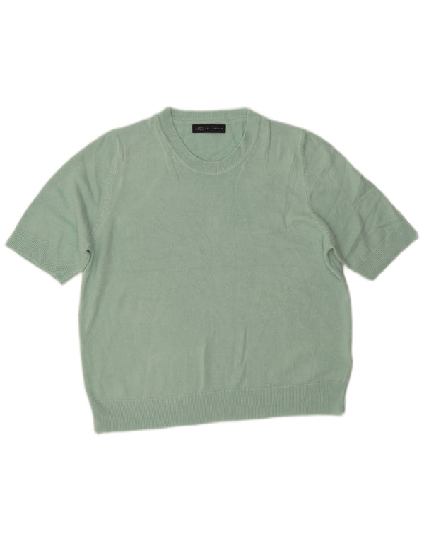 Maglione maglione girocollo da donna Marks & Spencer UK 16 grande turchese