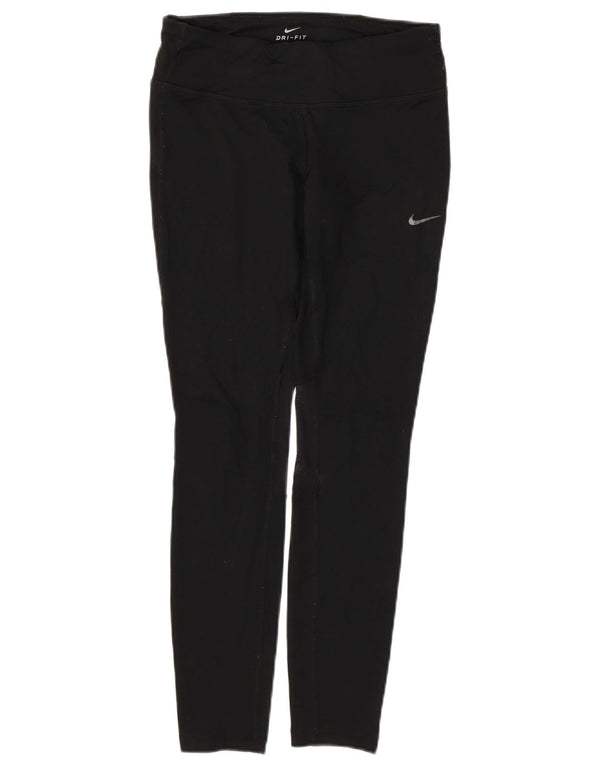 Leggings Dri Fit da donna NIKE UK 10 piccolo poliestere nero