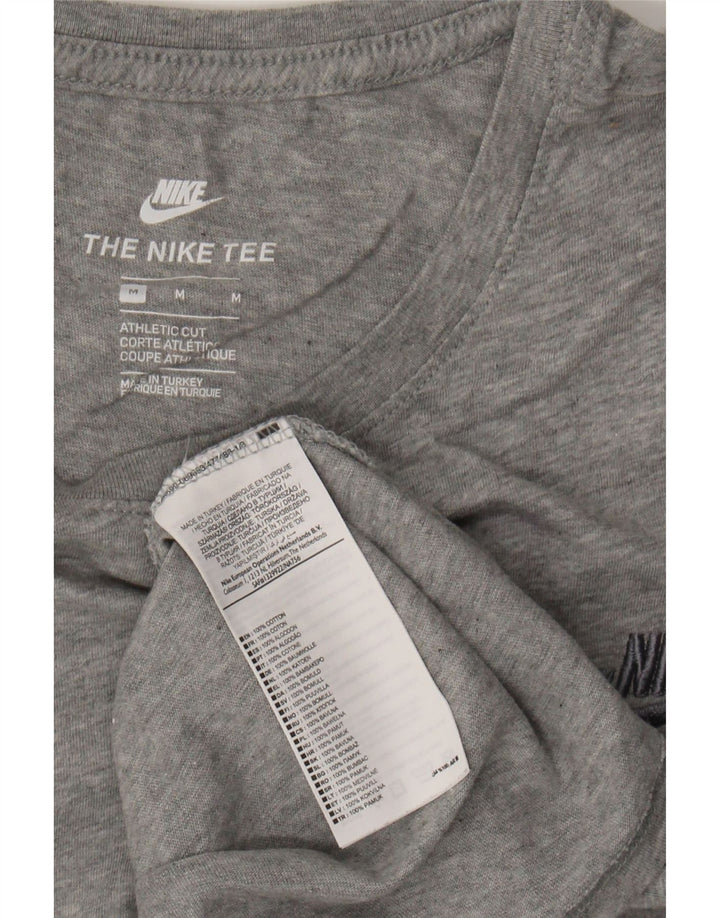 NIKE Mens Athletic Cut T-Shirt Top Medium Grey Cotton Vintage Nike and Second-Hand Nike from Messina Hembry 