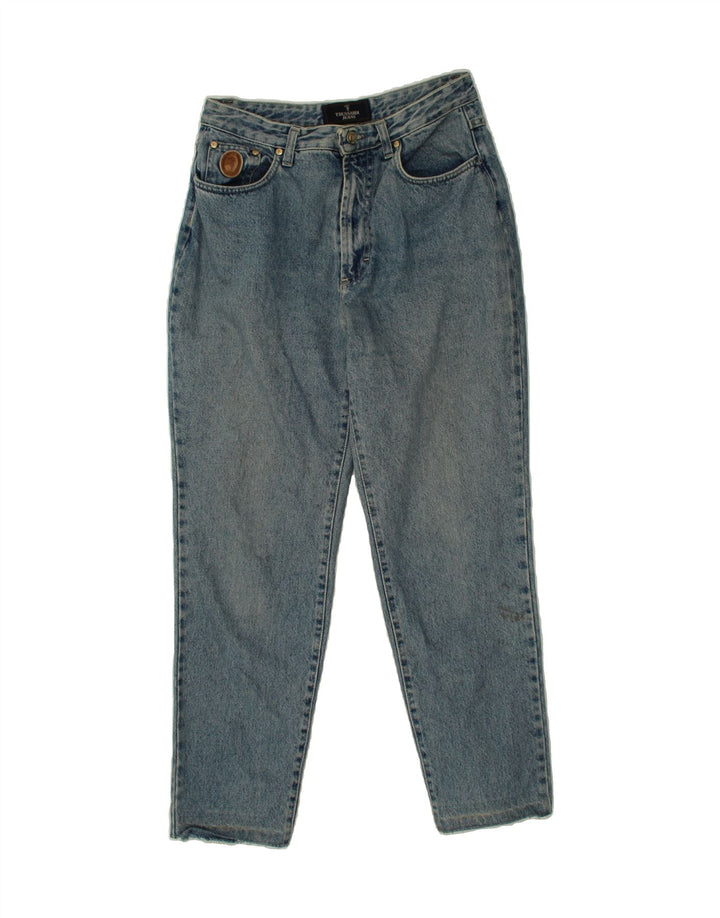 TRUSSARDI Mens Tapered Jeans W34 L26  Blue Cotton Vintage Trussardi and Second-Hand Trussardi from Messina Hembry 