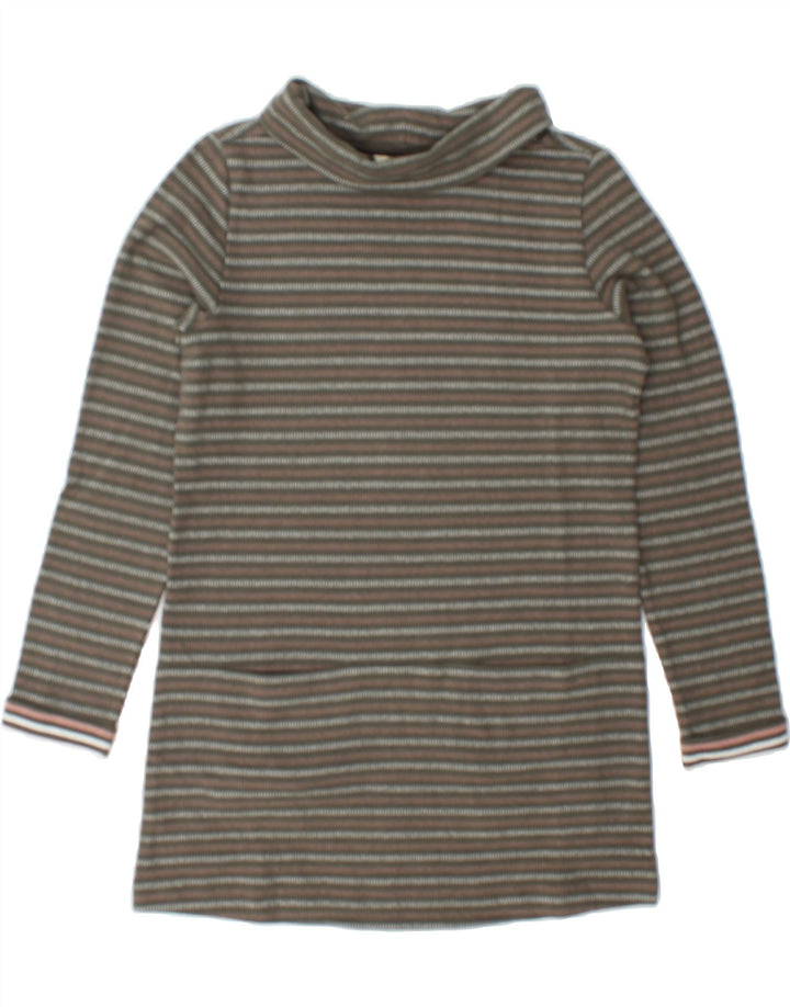 SEASALT CORNWALL Womens Roll Neck Jumper Sweater UK 8 Small Grey Striped Vintage Seasalt Cornwall and Second-Hand Seasalt Cornwall from Messina Hembry 