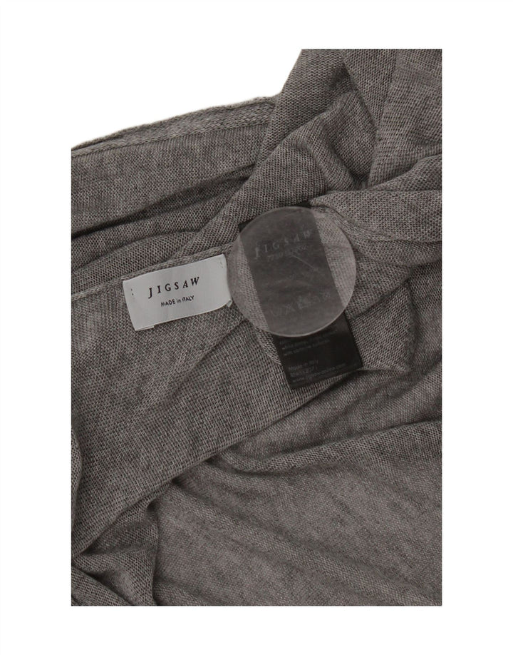 Maglione poncho da donna Jigsaw taglia unica Lyocell chiazzato grigio