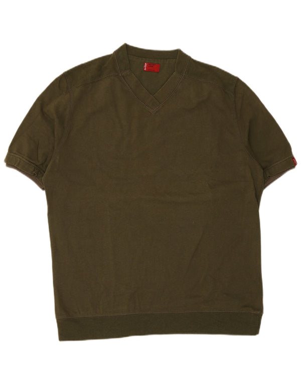 T-shirt da uomo Levi's Top Large in cotone verde