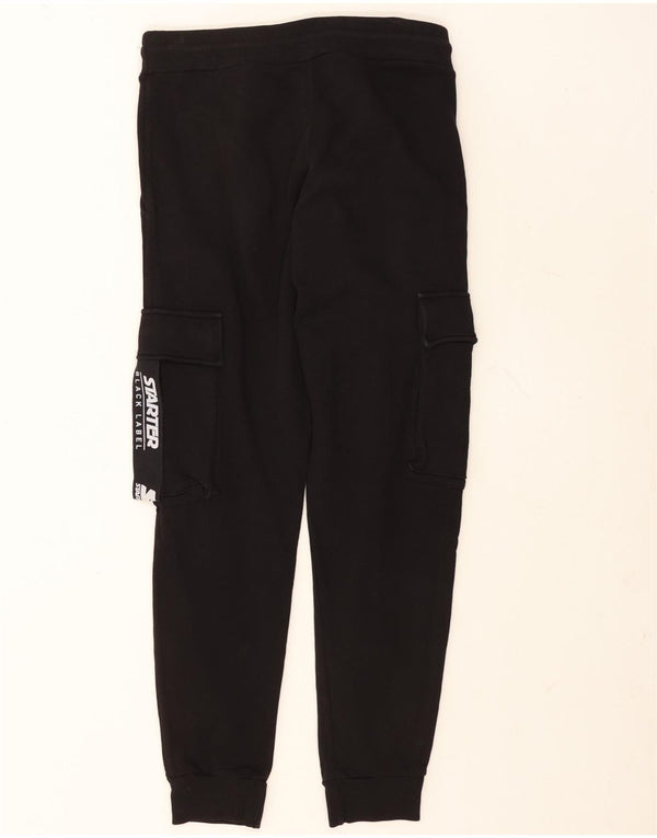 Pantaloni da tuta cargo con grafica da uomo Starter, pantaloni da jogging, cotone nero medio