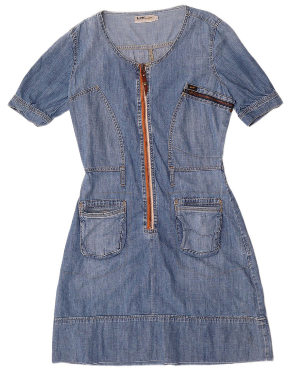 Abito in denim da donna Lee UK 16 grande cotone blu