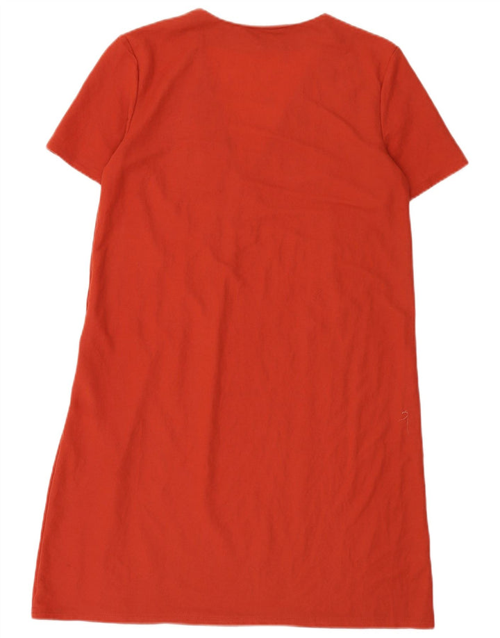 Abito a trapezio da donna Zara UK 14 viscosa rossa media