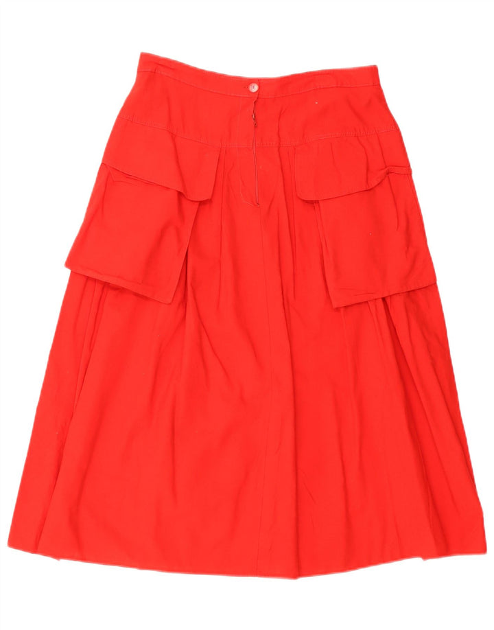 Gonna cargo da donna vintage UK 14 media W28 rossa