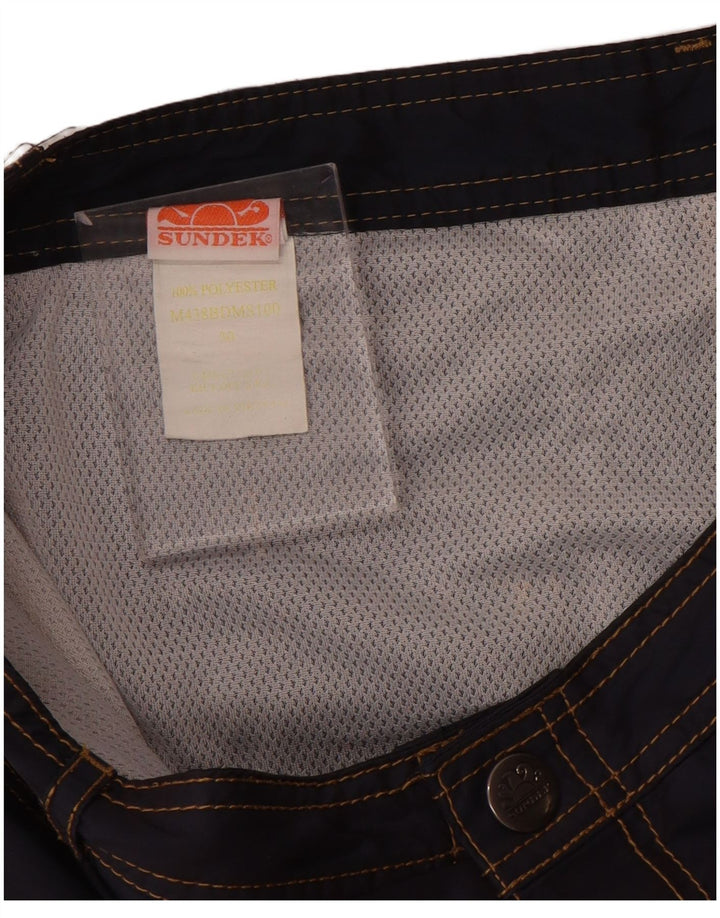 Pantaloncini da bagno da uomo Sundek medio poliestere blu navy