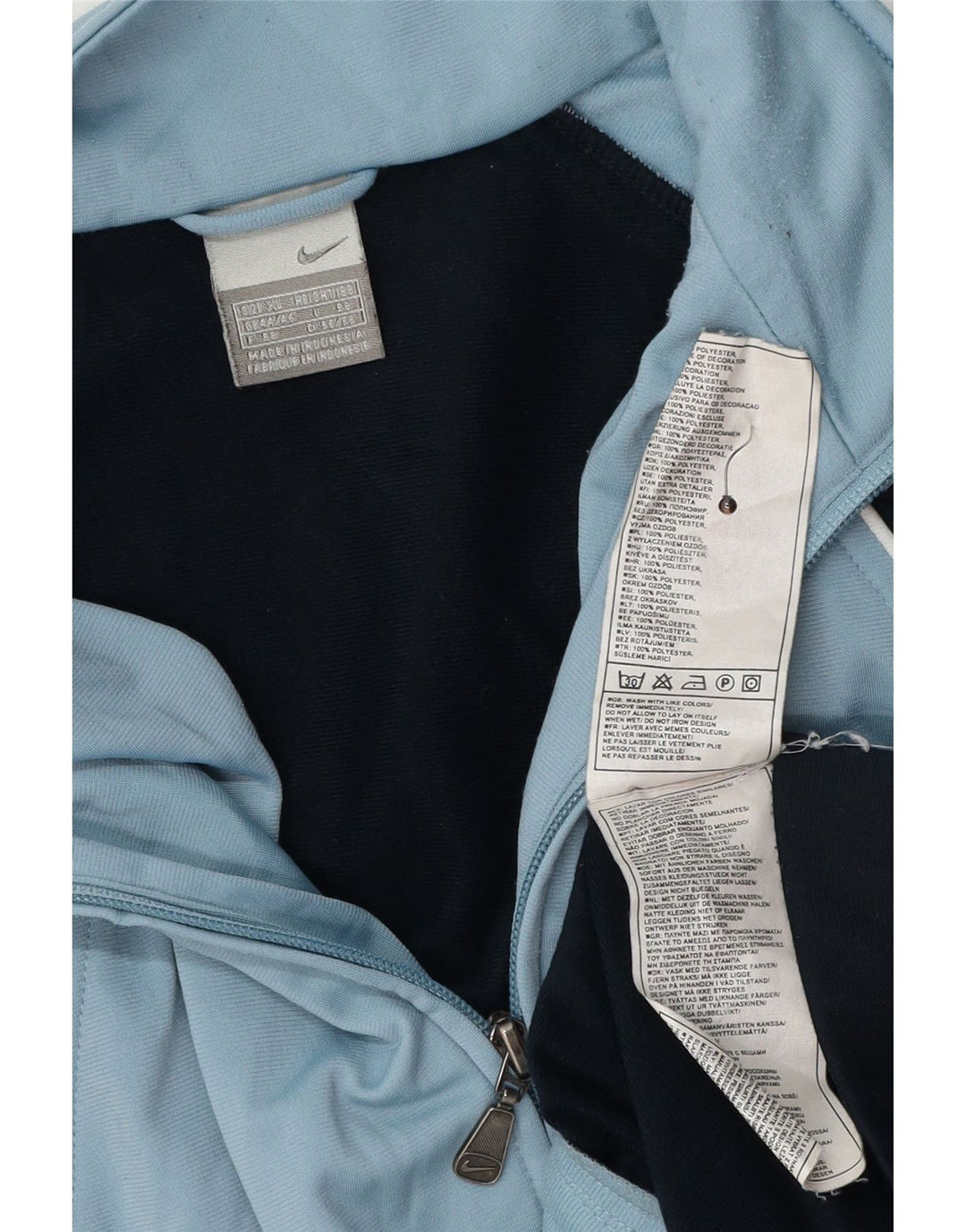 Giacca da tuta da uomo NIKE UK 44/46 XL Poliestere color block blu