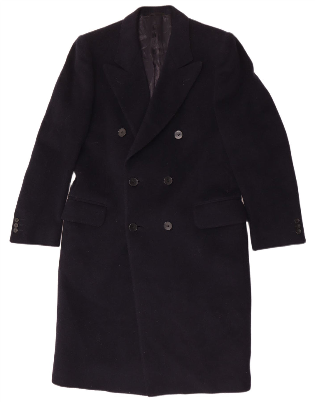Cappotto Doppiopetto Lungo Uomo Facis IT 48 Blu Navy Medio