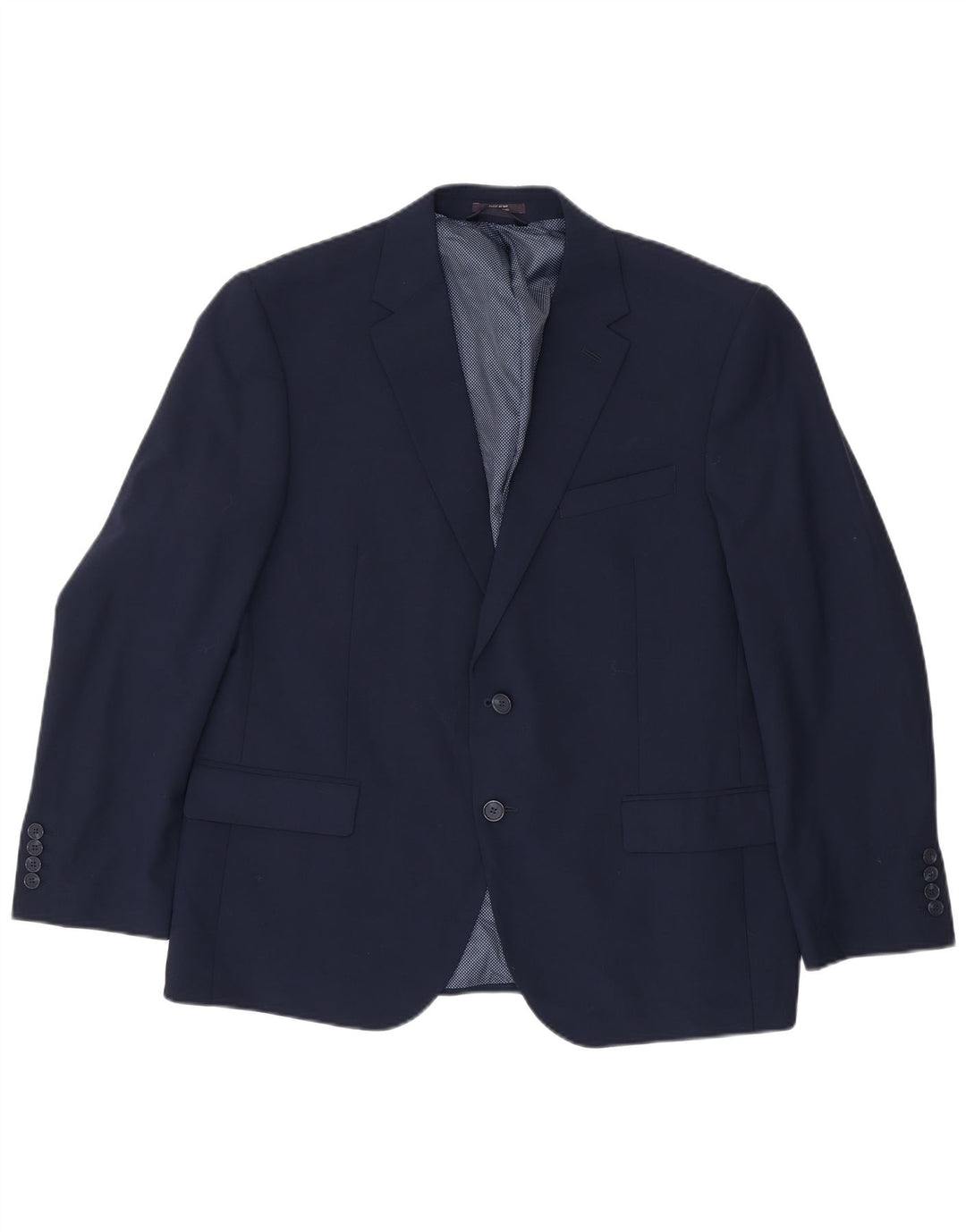 Giacca blazer a 2 bottoni Marks & Spencer da uomo UK 44 2XL Lana blu navy