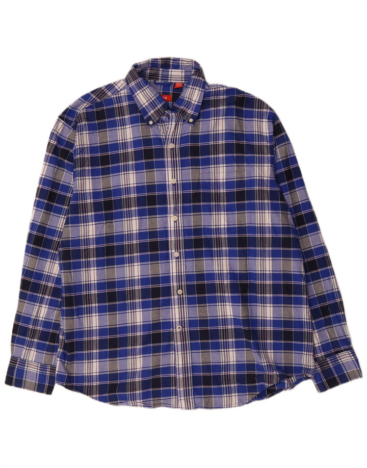 Camicia da uomo IZOD a quadri blu grandi