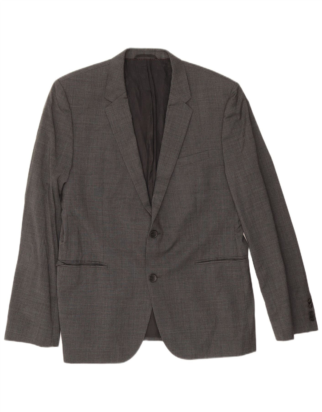 Giacca blazer da uomo a 2 bottoni Hugo Boss EU 54 2XL pied de poule grigio