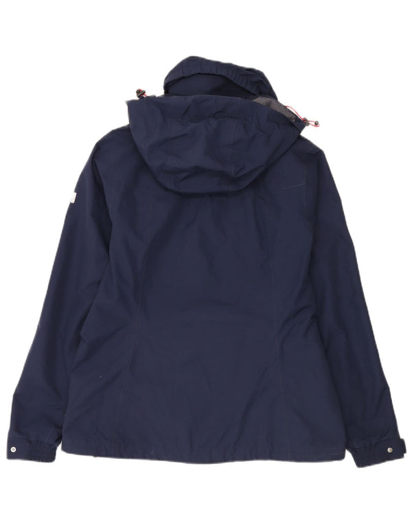 Giacca a vento con cappuccio da donna Helly Hansen UK 14 medio blu navy