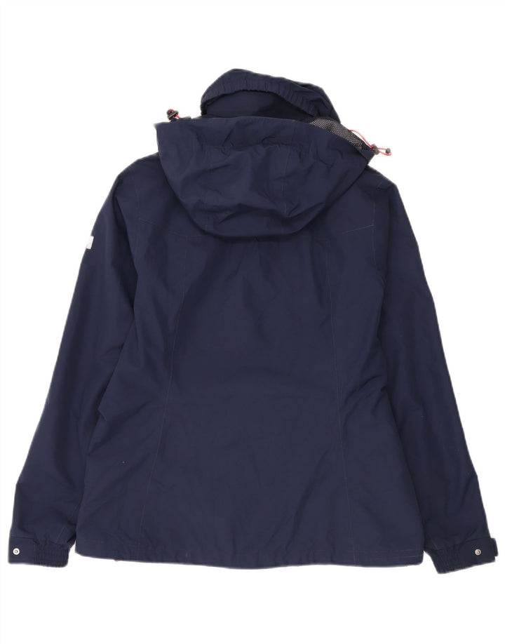 Giacca a vento con cappuccio da donna Helly Hansen UK 14 medio blu navy