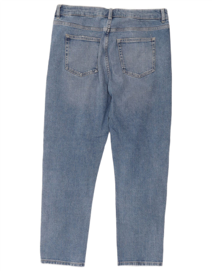 Jeans slim fit rilassati da donna Marks & Spencer UK 12 medio W32 L26 blu