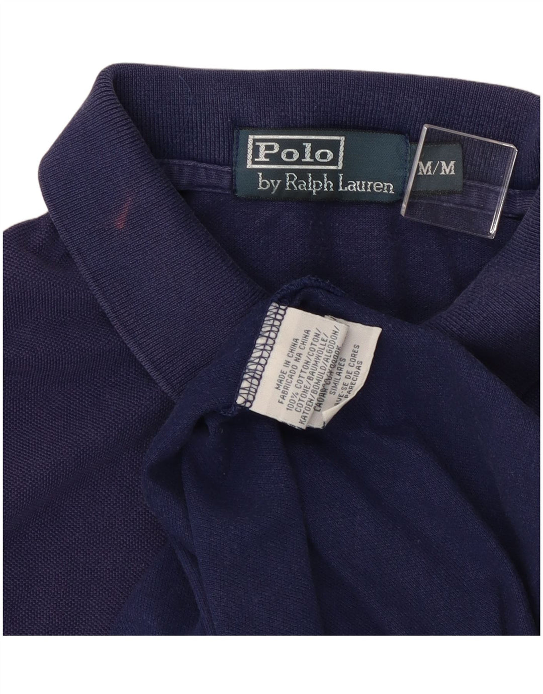 Polo Ralph Lauren da uomo in cotone medio blu navy