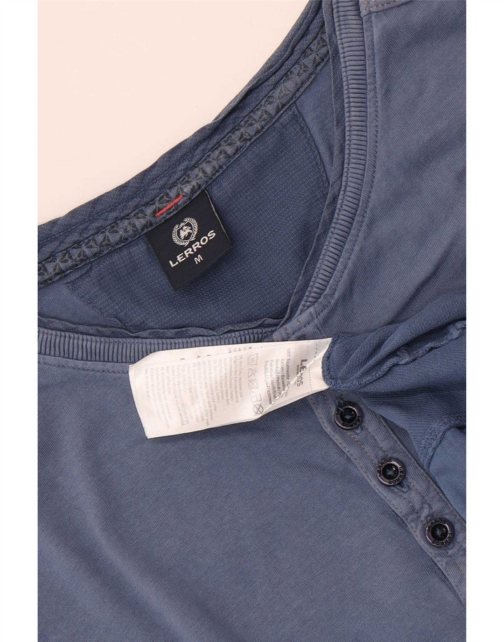 T-shirt da uomo Lerros Top in cotone blu medio