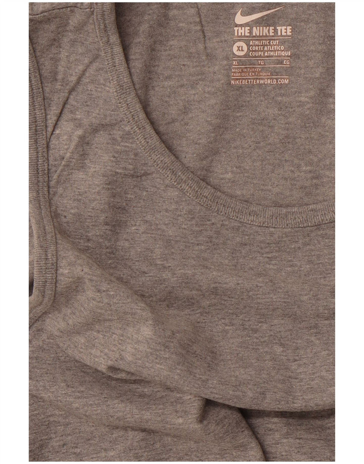 Canotta NIKE da uomo dal taglio atletico XL grigio chiazzato