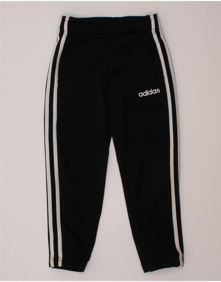 Pantaloni della tuta Adidas Climalite da ragazzo 5-6 anni in poliestere nero