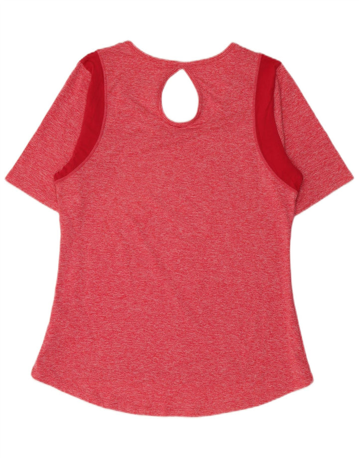 Maglietta da donna Fila Top UK 12 Poliestere color block rosa medio