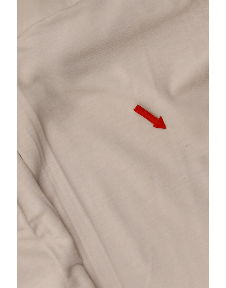 French Connection Top oversize da donna a maniche lunghe UK 8 piccolo floreale bianco