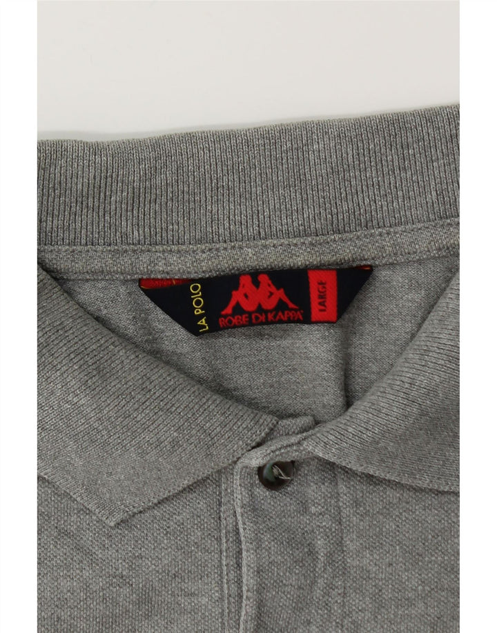 Polo Uomo KAPPA Large Grigio Cotone