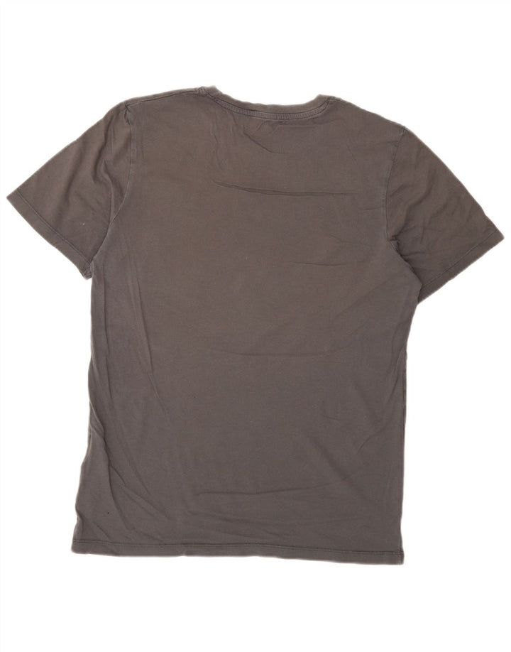 T-shirt grafica da uomo Jack & Jones Top in cotone grigio medio