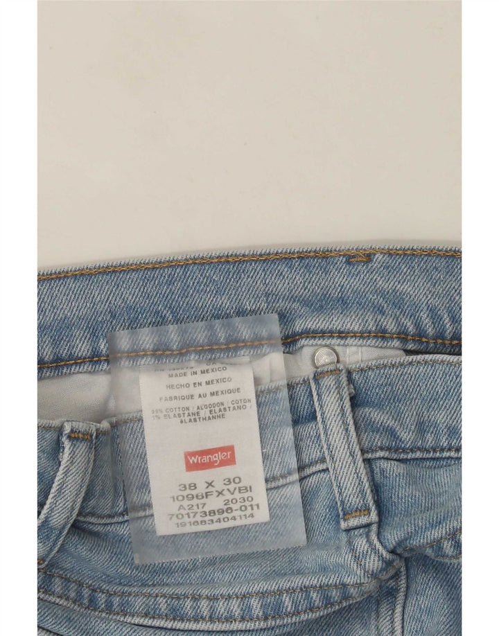 Jeans dritti da uomo Wrangler W38 L30 cotone blu