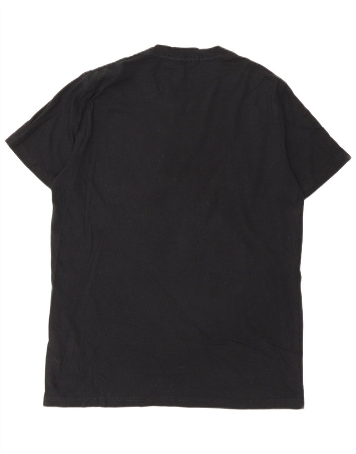 T-shirt grafica da uomo Converse Top piccola in cotone nero