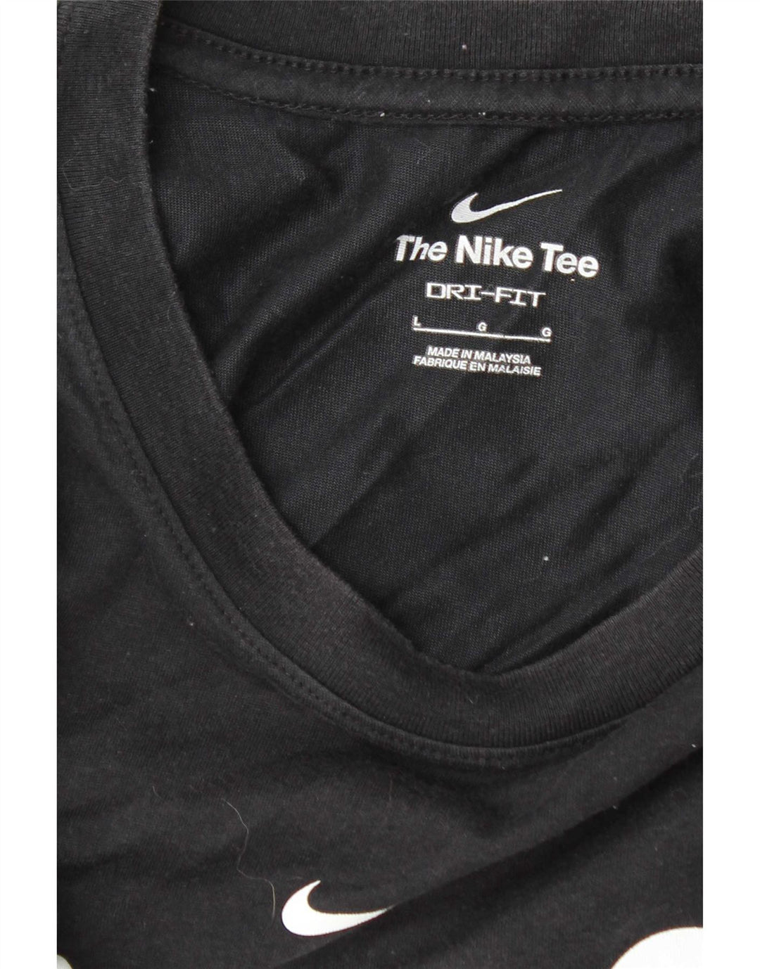 T-shirt grafica da uomo Nike Dri Fit grande nera