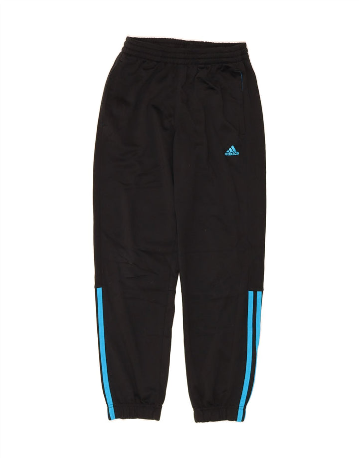ADIDAS Boys Tracksuit Trousers Joggers 11-12 Years  Black Polyester Vintage Adidas and Second-Hand Adidas from Messina Hembry 