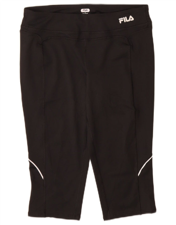 Leggings Capri da donna FILA UK 14 poliestere nero medio