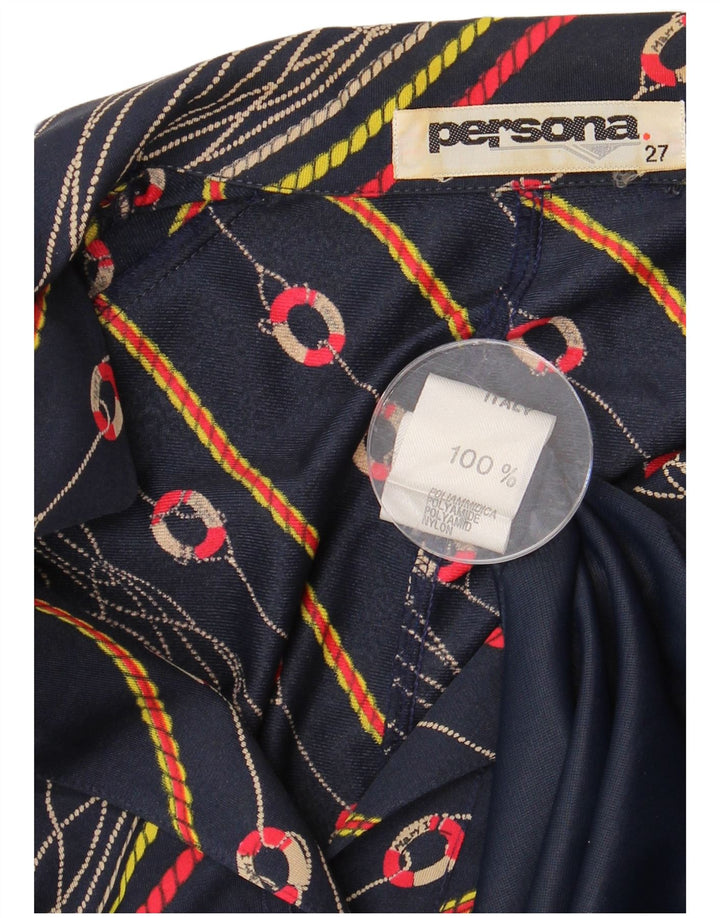 Abito a trapezio da donna taglie forti Persona taglia 27 XL blu navy in poliammide