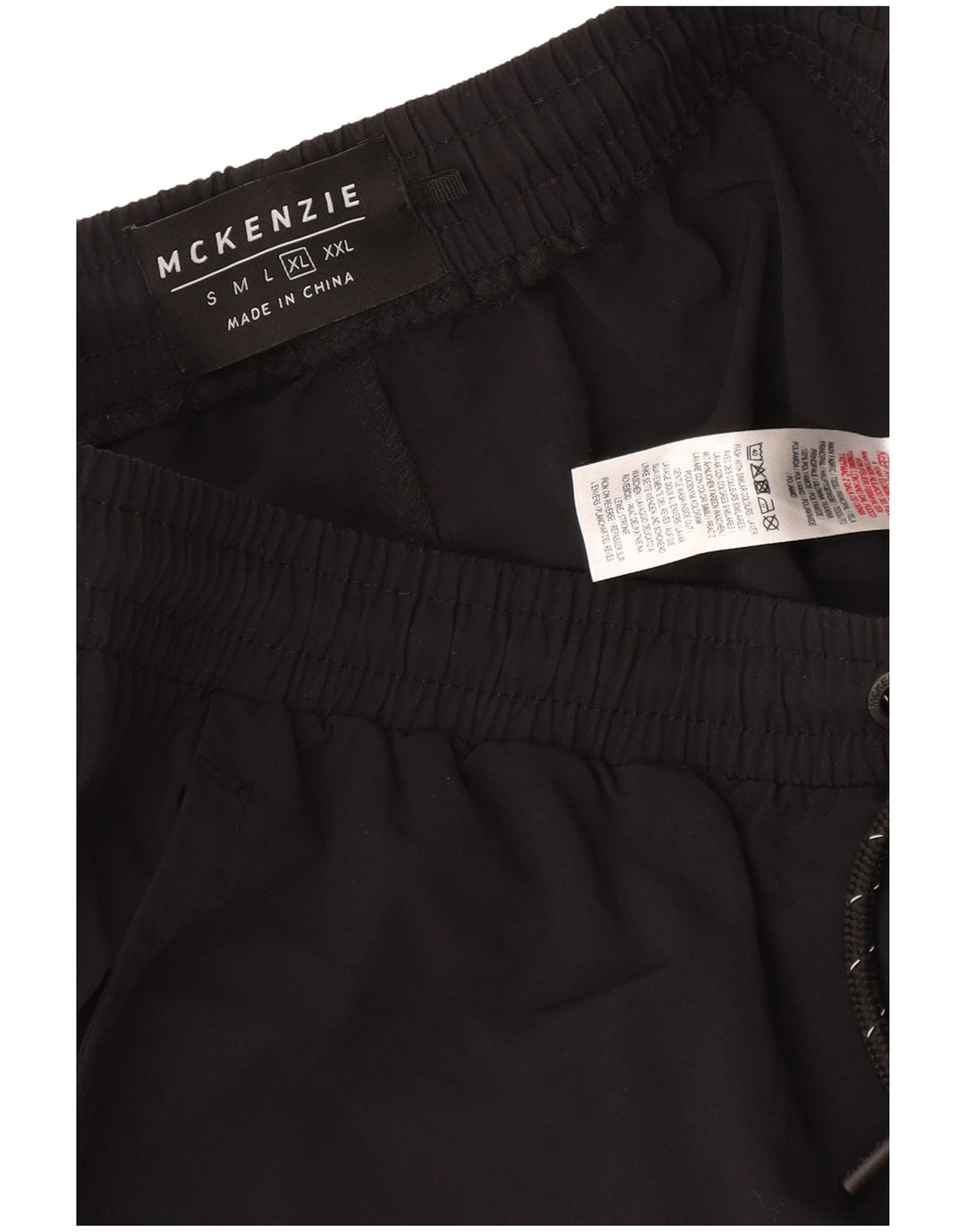 Pantaloni cargo da jogging da uomo Mckenzie XL W36 L30 neri in poliammide