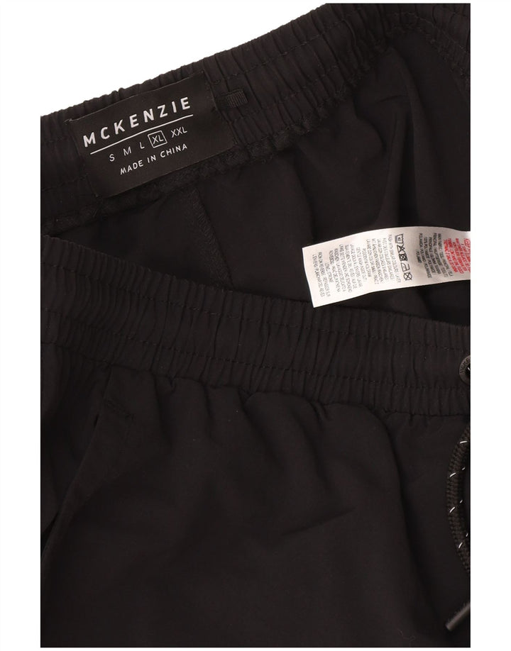 Pantaloni cargo da jogging da uomo Mckenzie XL W36 L30 neri in poliammide